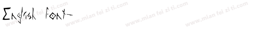English font字体转换